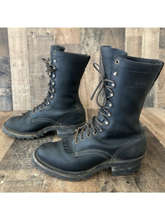 Whites C904V Logger Packer Plain Toe Work Boots Mens 10 D main image 5